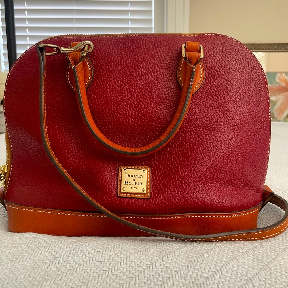 Red/burgundy Dooney & Bourke Satchel bag